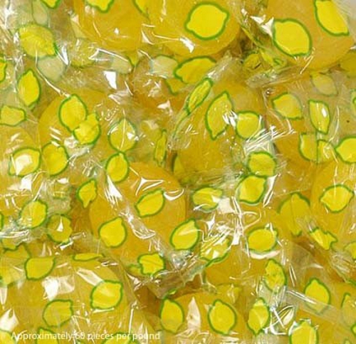 Washburn Sour Lemon Balls Candy 2 lbs Individually Wrapped